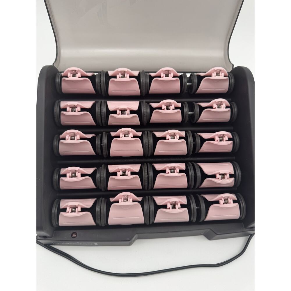 Remington T Studio H9000 Hot Rollers Hair Curlers TESTED Heated Ceramic 20 Clips - Picture 6 of 7